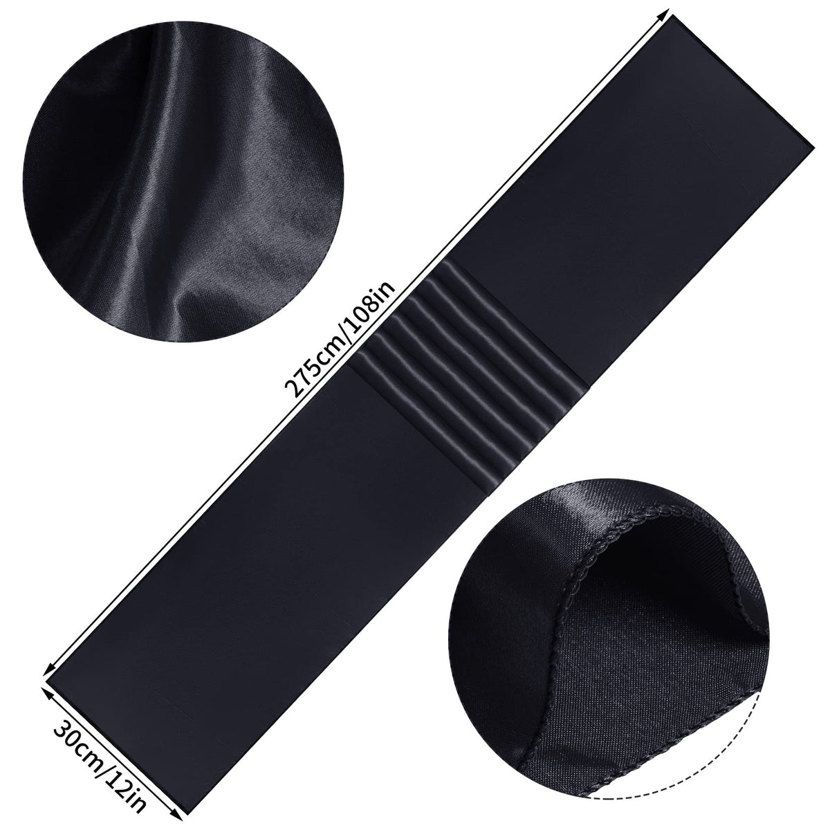 yeabwps satin table runner on wedding banquet black table setting