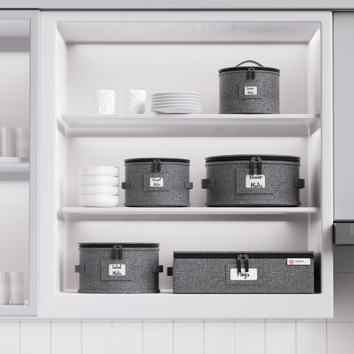YearningHome transparent label window speeds content identification for packing.