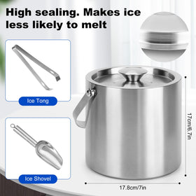 Yeatruojeet ice bucket airtight lid provides superior insulation for parties.