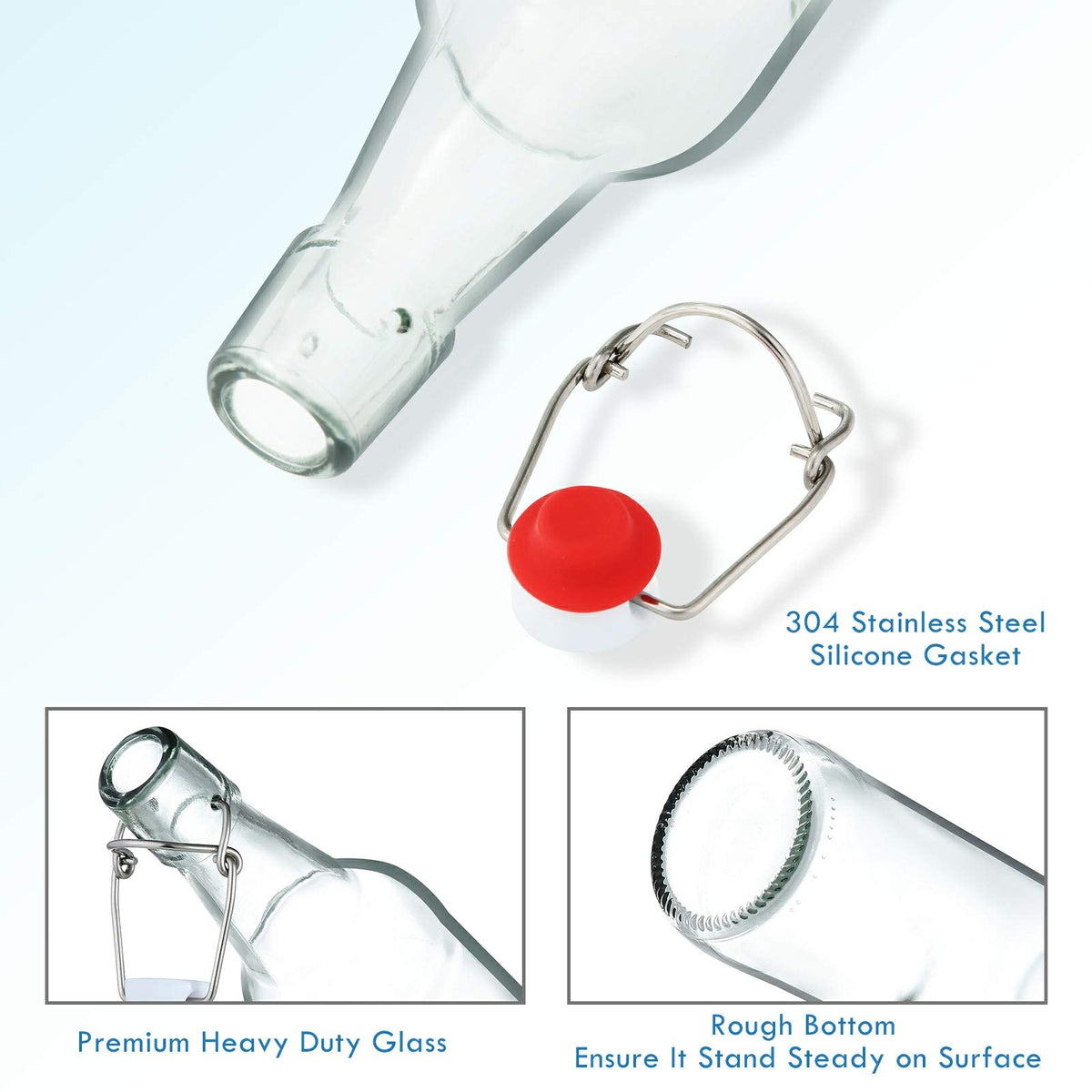 YEBODA 304 stainless steel cap offers durable reuse