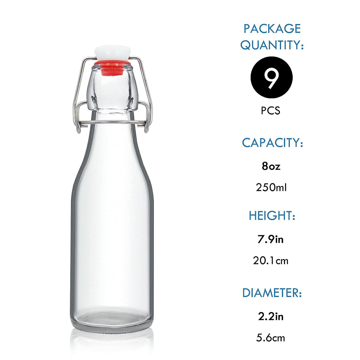 YEBODA 8oz bottle poured to illustrate mess-free dispensing.