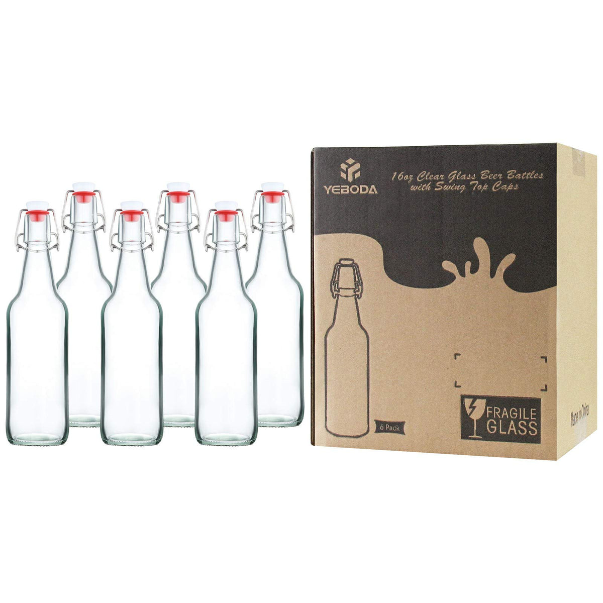 YEBODA bubble-wrap packaging protects bottles in transit