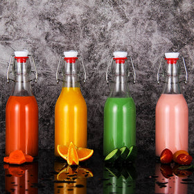 YEBODA dishwasher-safe glass bottles for easy cleaning.
