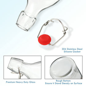 YEBODA DIY beverage bottle ideal for syrup, wine, or carbonated drinks.