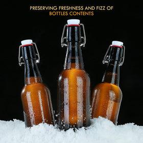 YEBODA flip cap closeup showing leak-proof seal for secure bottling.