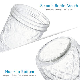 YEBODA fridge and dishwasher safe jar is easy to clean and reuse.