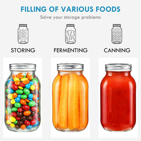 YEBODA jars are refrigerator and dishwasher safe for convenient kitchen use.