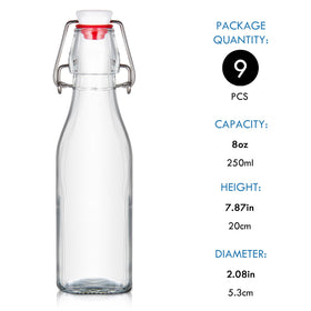 YEBODA glass bottle offers clear view of contents and freshness