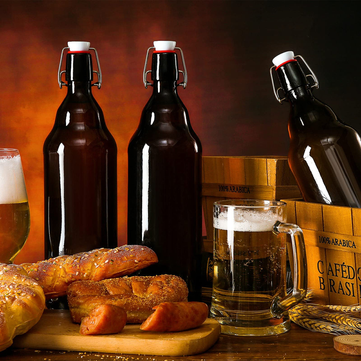 YEBODA home brewing bottle setup for easy fermentation and bottling