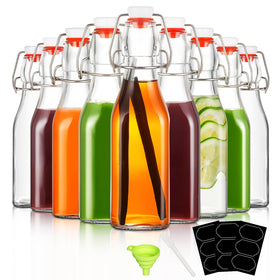 YEBODA swing top bottle 8oz with pour spout for easy bottling