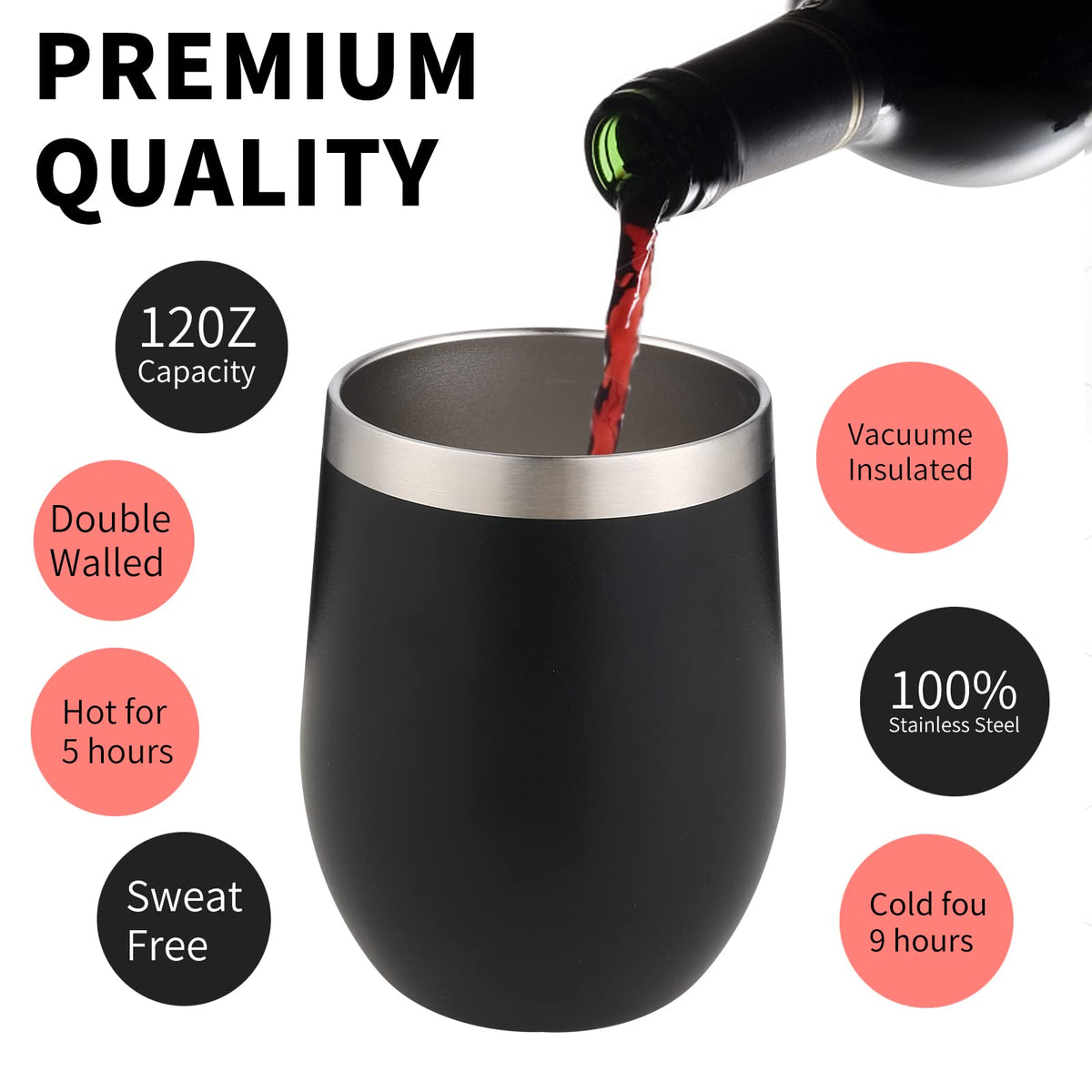 YEBTS Life stainless steel tumbler body with fingerprint-resistant finish