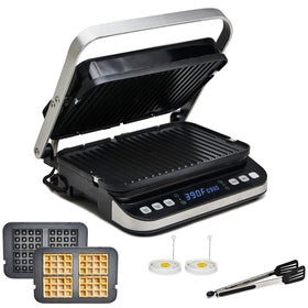 Yedi Total Package 6-in-1 indoor grill top view for versatile meals.