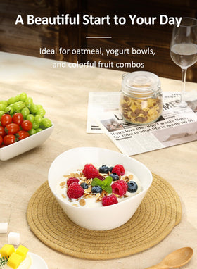 Yedio bowls stacked for space-saving storage in a modern kitchen.