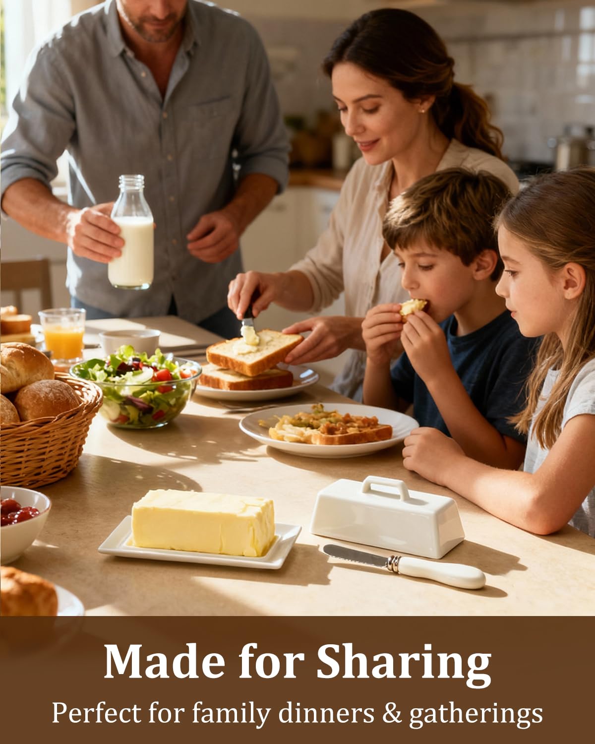 Yedio butter dish is dishwasher safe for easy cleanup.