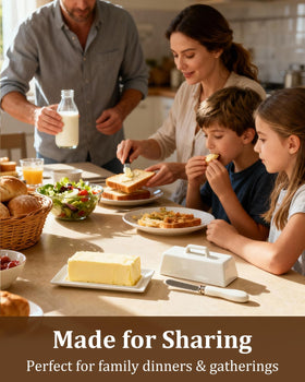 Yedio butter dish is dishwasher safe for easy cleanup.