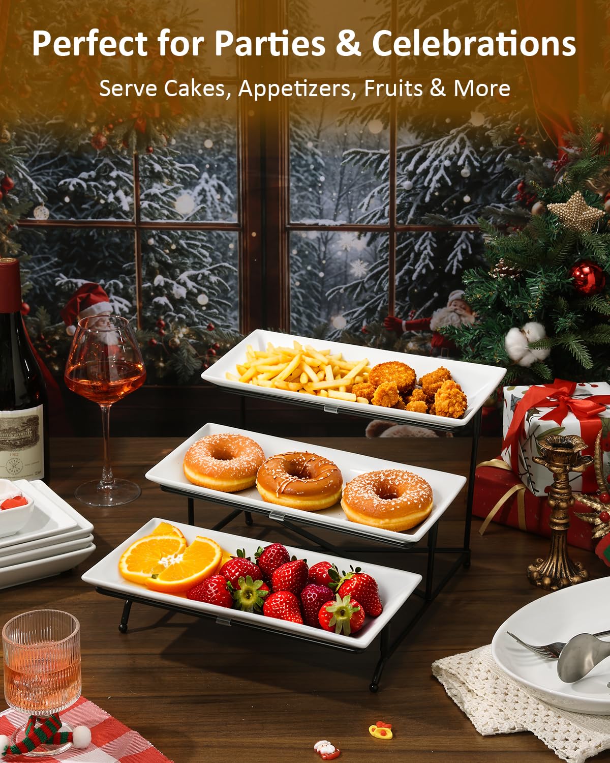 Yedio cake and dessert trays set ideal for festive entertaining