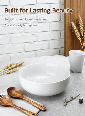Yedio elegant white presentation bowls keep table setup neat and stylish.