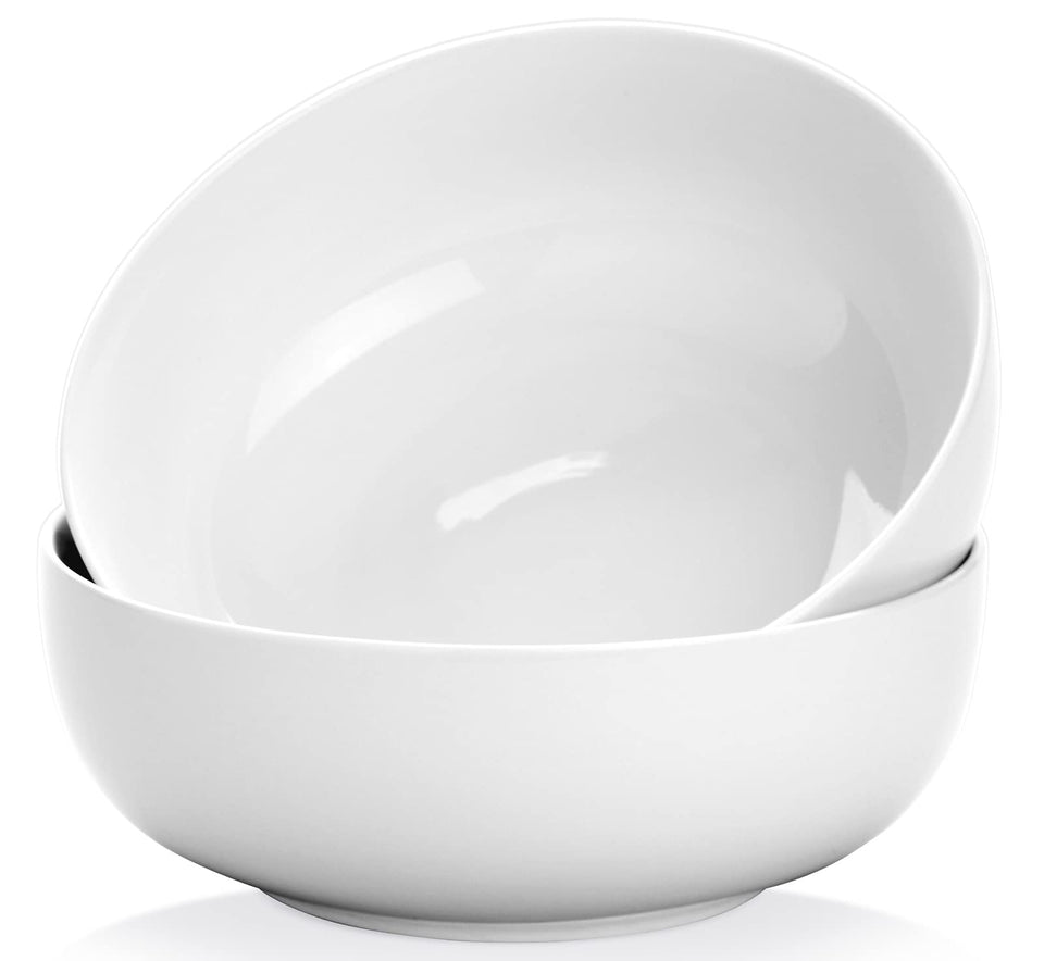 Yedio pasta serving bowls with 120 oz capacity for family meals.