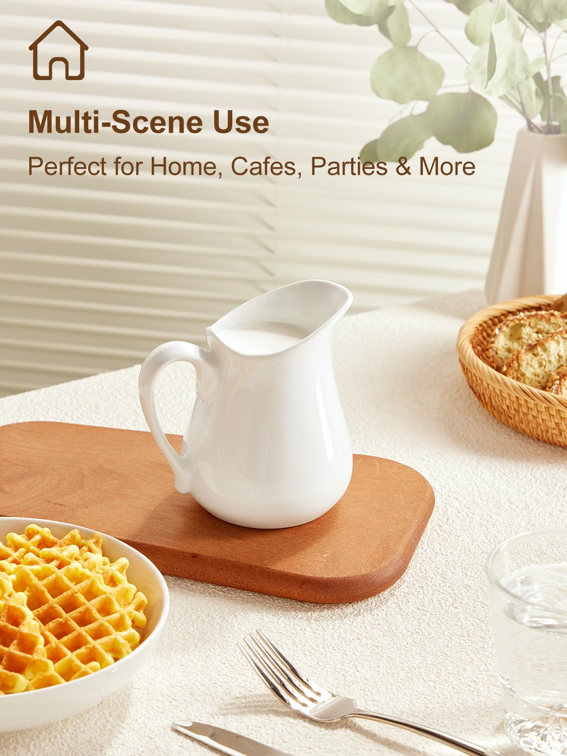 Yedio creamer is dishwasher safe for easy cleanup