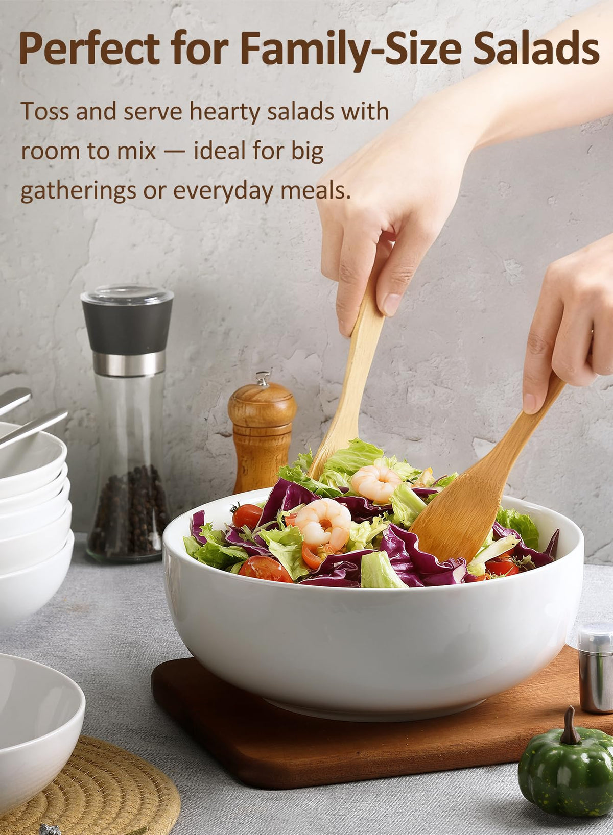 Yedio scratch-resistant ceramic bowls designed for daily use.