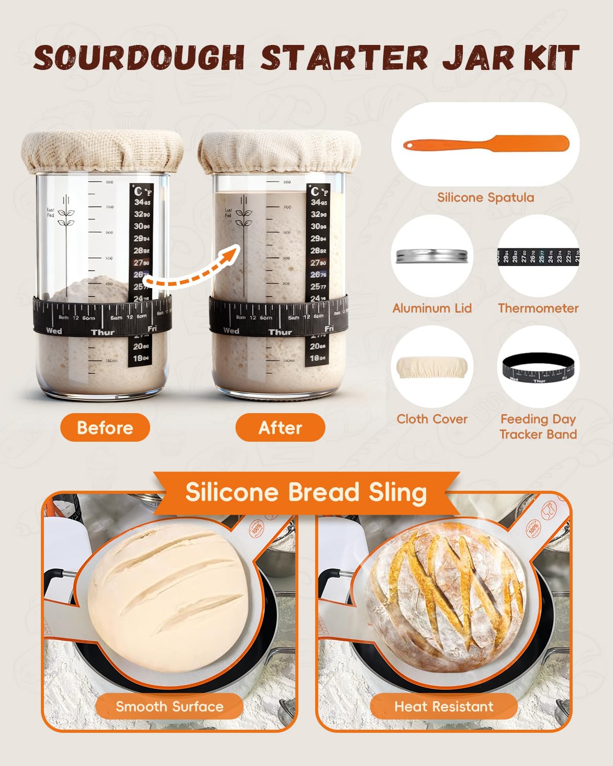 Yeeyuue starter jar for convenient fermentation and maintenance
