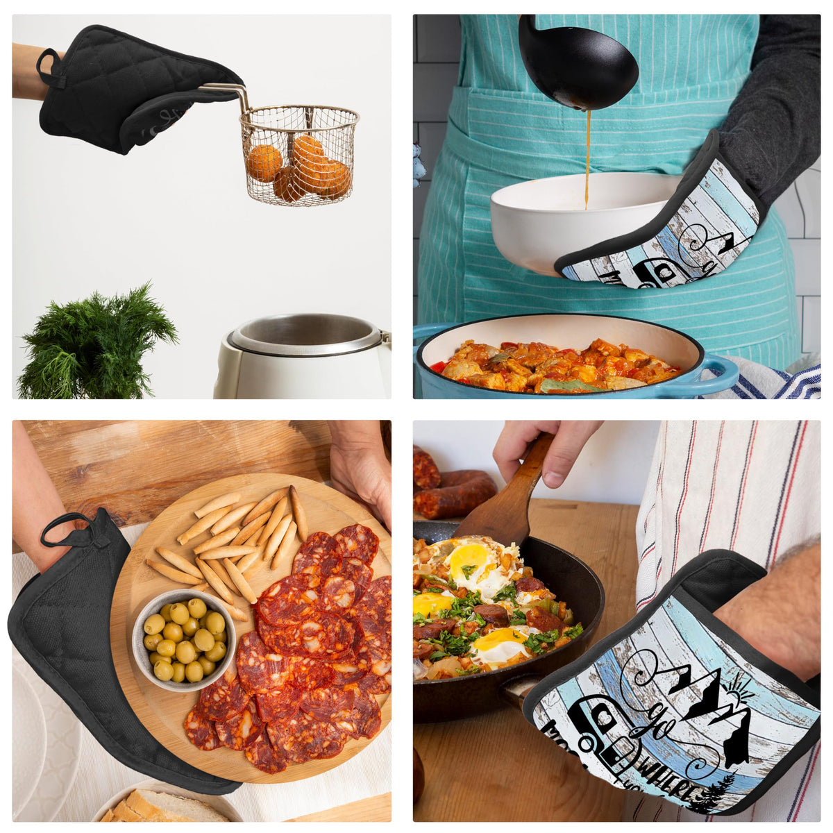 YeiHe durable cotton pot holder is machine washable for easy care.