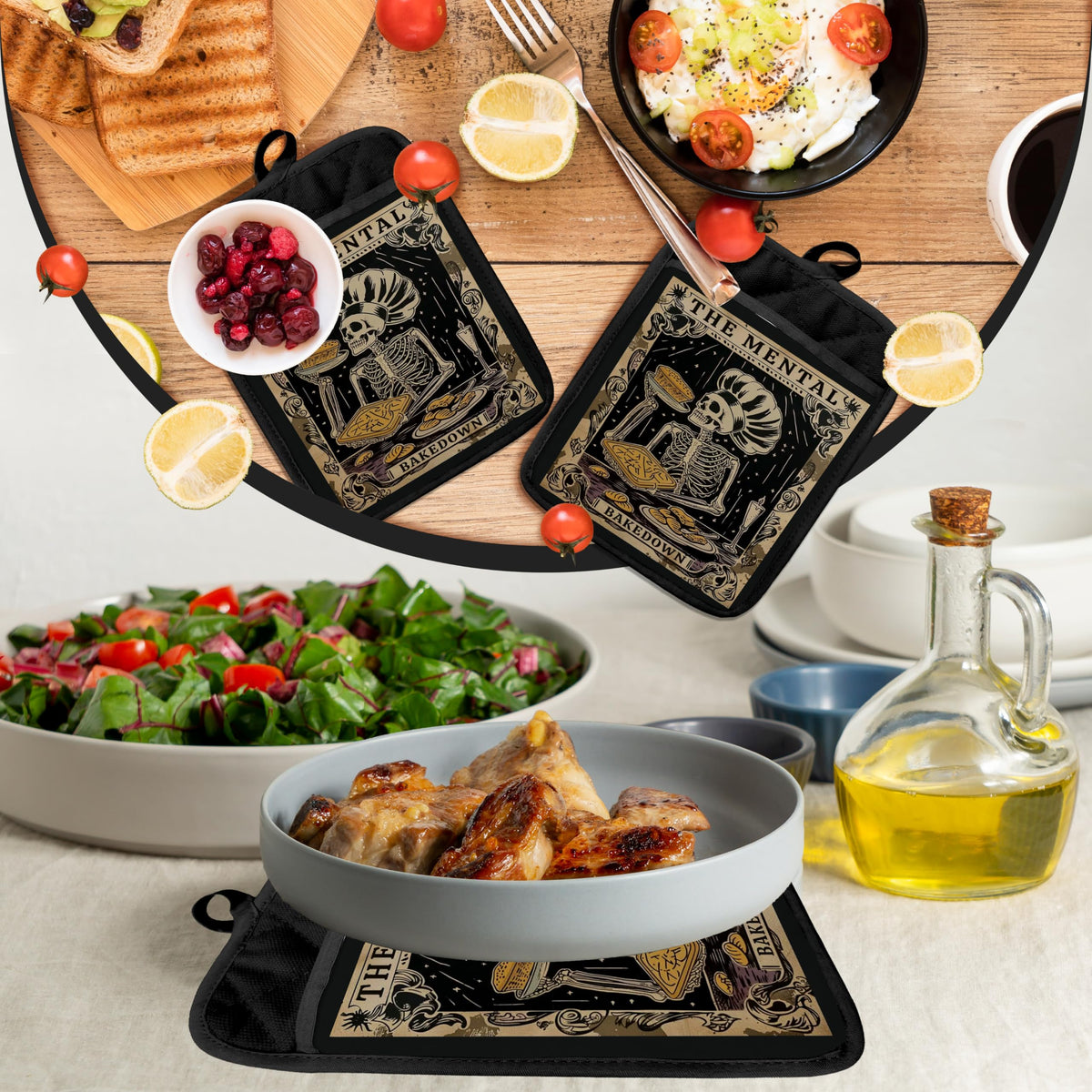 YeiHe kitchen accessory enhances baking with a heat-resistant pocket and pocket safety.
