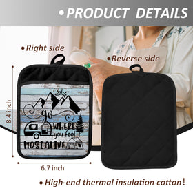 YeiHe RV pot holder heat-resistant mitt for campsite cooking.