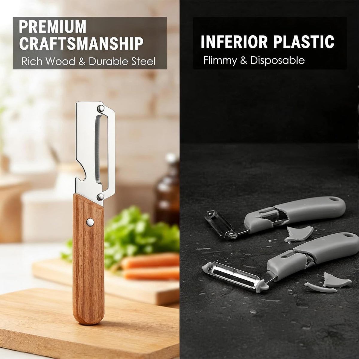 YellowRiver peeler with built-in bottle opener