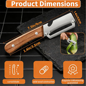 YellowRiver ergonomic wooden handle for comfortable grip
