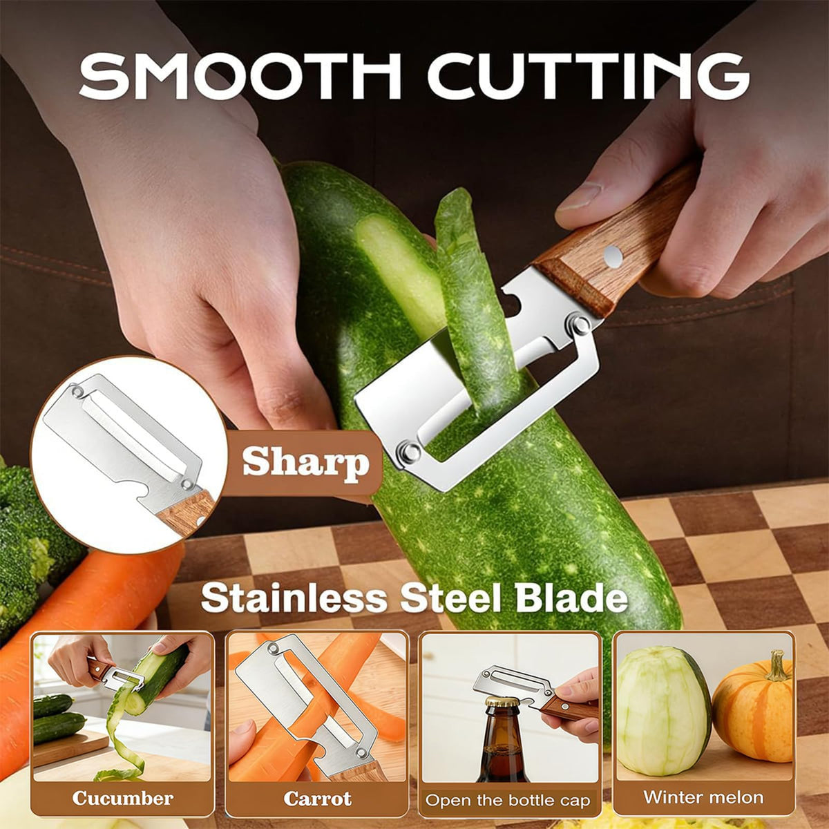 YellowRiver stainless steel blade peeler for smooth peeling