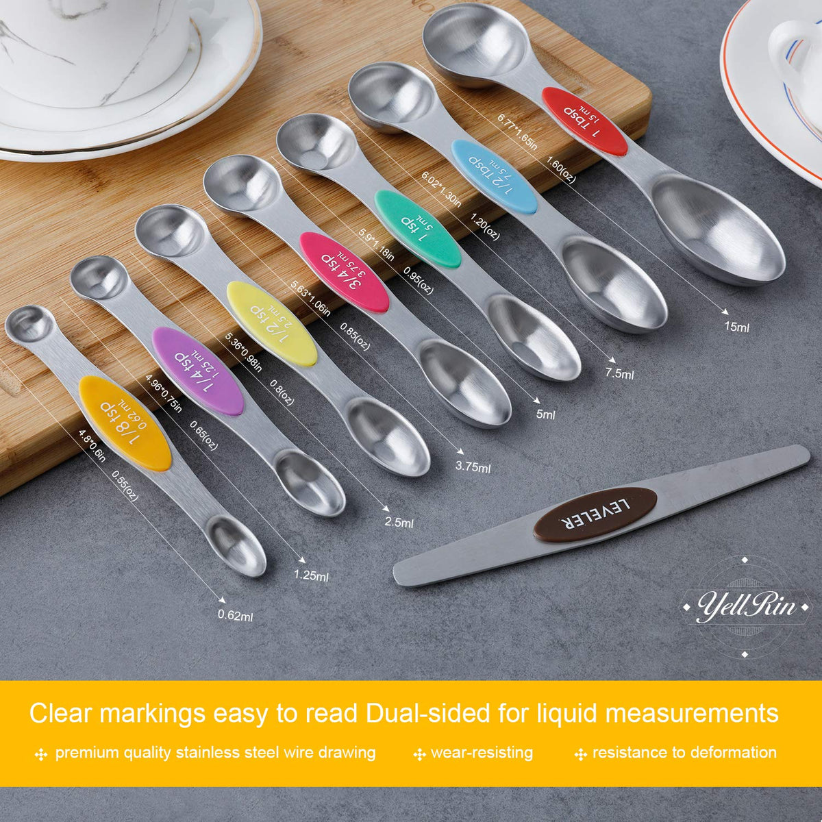 YellRin dishwasher-safe spoons simplify cleanup after cooking.