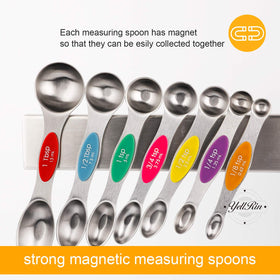 YellRin magnetic-center spoons stay organized in drawers.