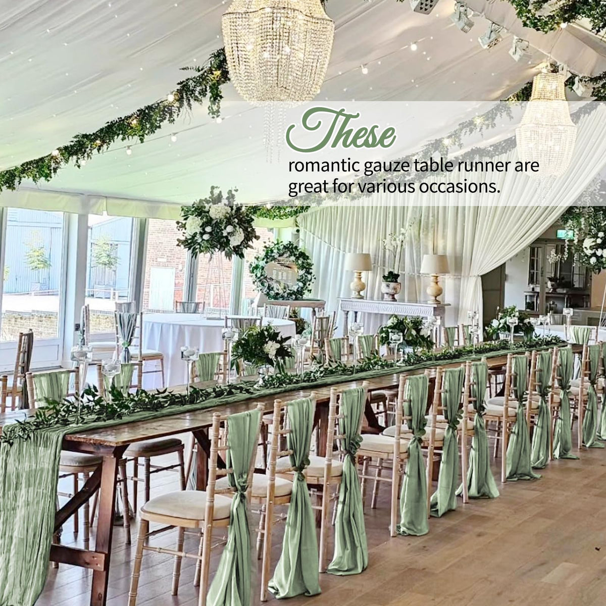Yemosa durable polyester cheesecloth offers lightweight, flexible decor with clean edges.