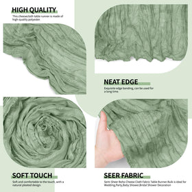 Yemosa easy care table runner cold wash and air dry to maintain folds.