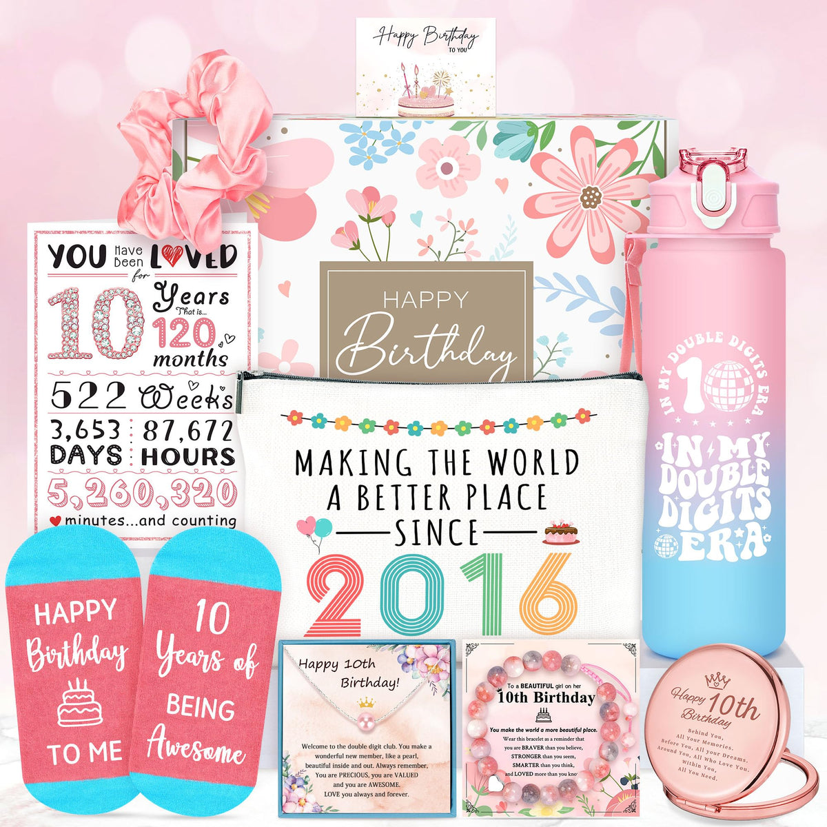 YENCHORN 10th birthday tumbler for daily drinks and party refreshment.