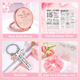 YENCHORN rose gold cosmetic mirror enhances detail checks.