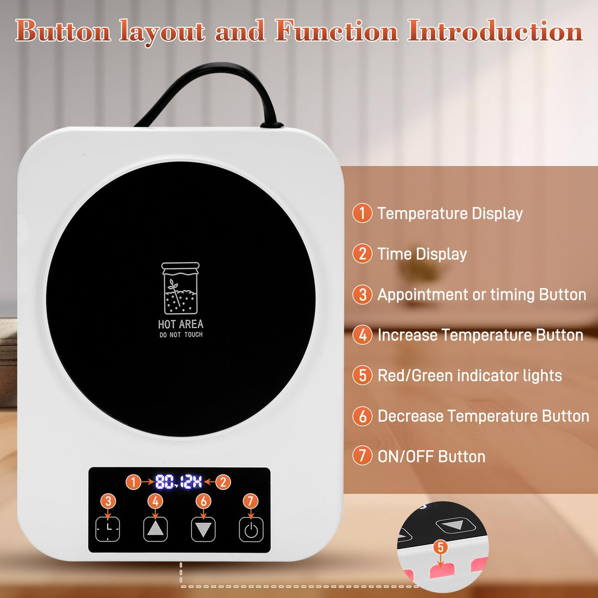 Yendse 24h auto on/off timer helps manage fermentation workflow.
