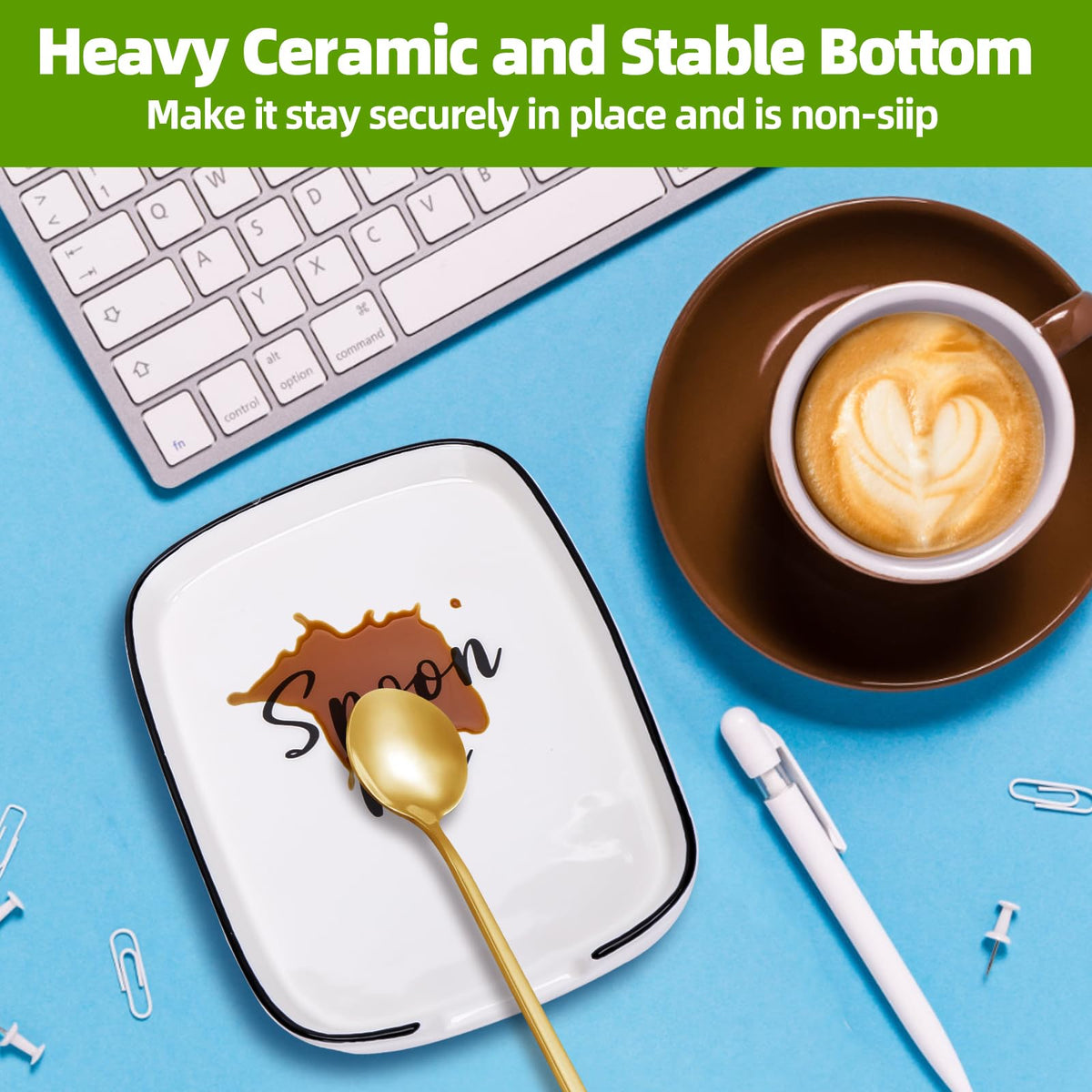 YENLNI modern farmhouse spoon rest set complements contemporary countertops