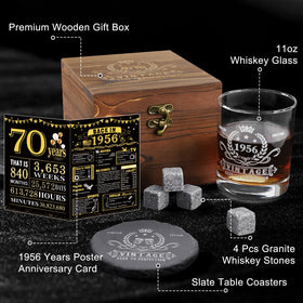 YeohJoy 1956 whiskey glass with vintage engraving, adds elegance to celebrations.