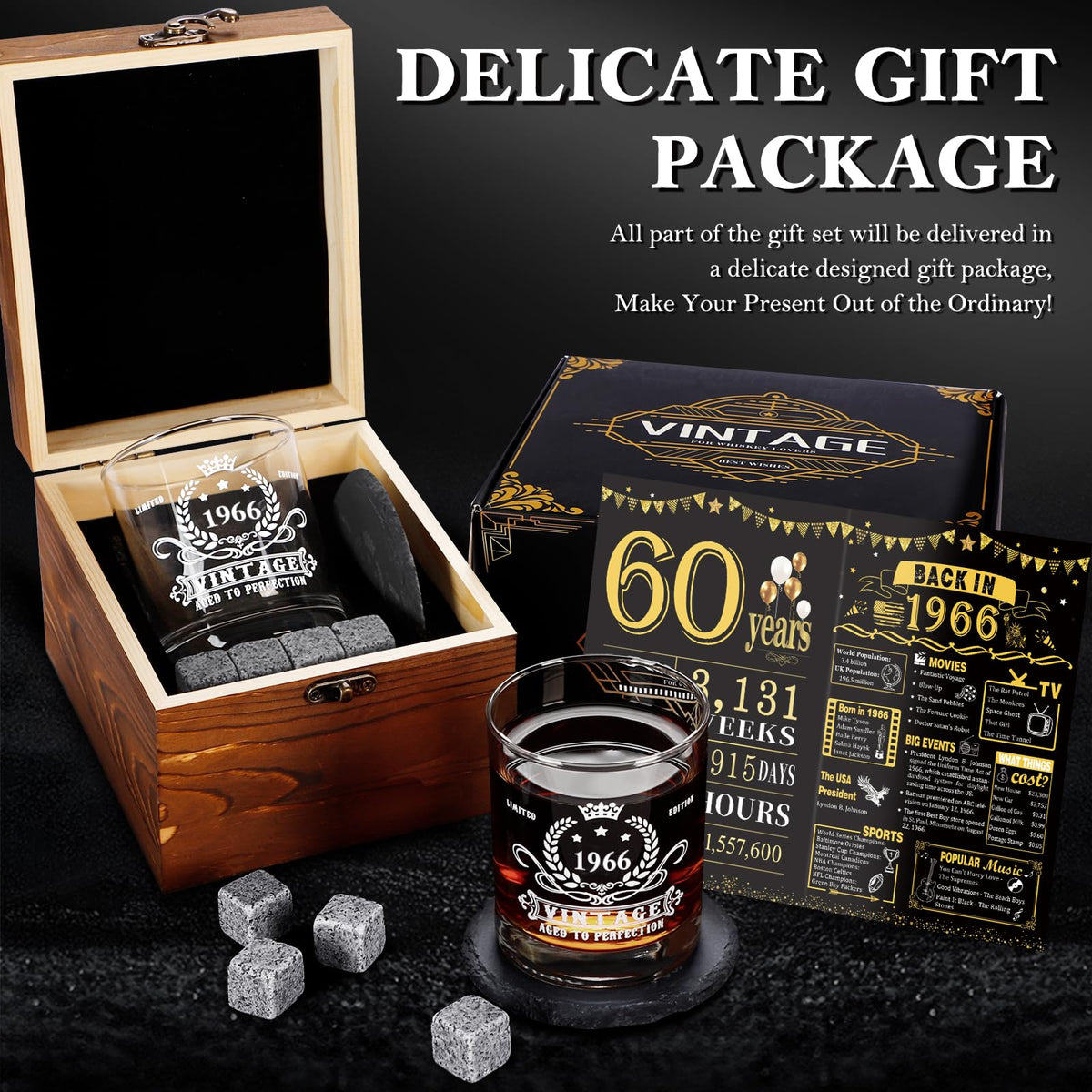 YeohJoy engraved granite stones keep drinks cool with style