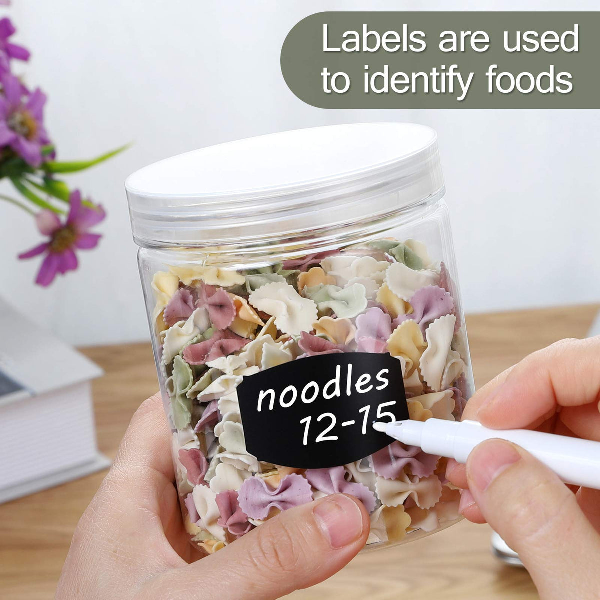 Yephets slim body jar comfortable to grip and pour.