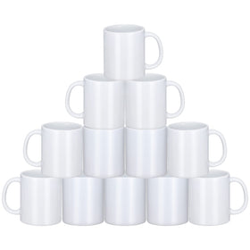 Yephets sublimation mugs 11oz front view showing a clean white ceramic canvas for designs