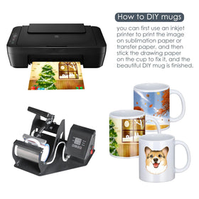 Yephets sublimation mugs 11oz sturdy ceramic with smooth finish