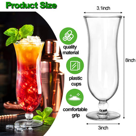 Yesland break-resistant plastic hurricane glass highlights outdoor safety