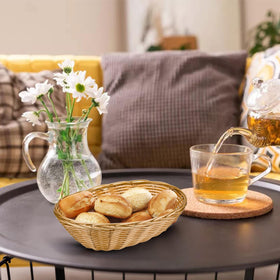 Yesland decorative baskets work as centerpieces for parties and holiday tables.