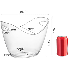 Yesland Ice Bucket with bottles inside highlights convenient bottle chilling.
