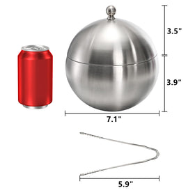 Yesland ice bucket double-insulation cross-section illustrating extended ice retention for cocktails
