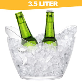 Yesland Ice Bucket with easy-carry handles for effortless transport.