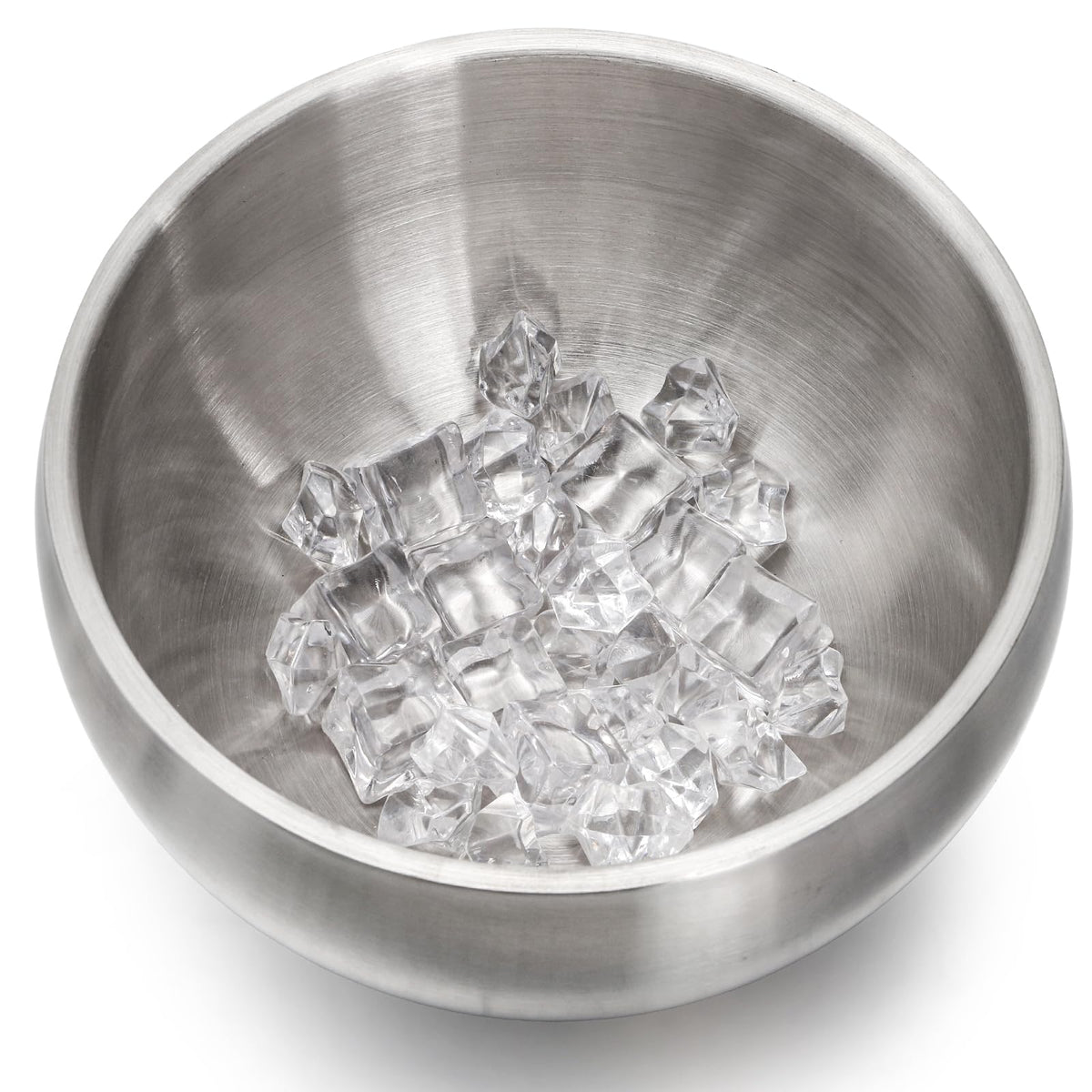 Yesland ice bucket spherical design shown as stylish table centerpiece